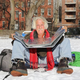 "Just catching some rays." Taken by Brandon Stanton for Humans Of New York